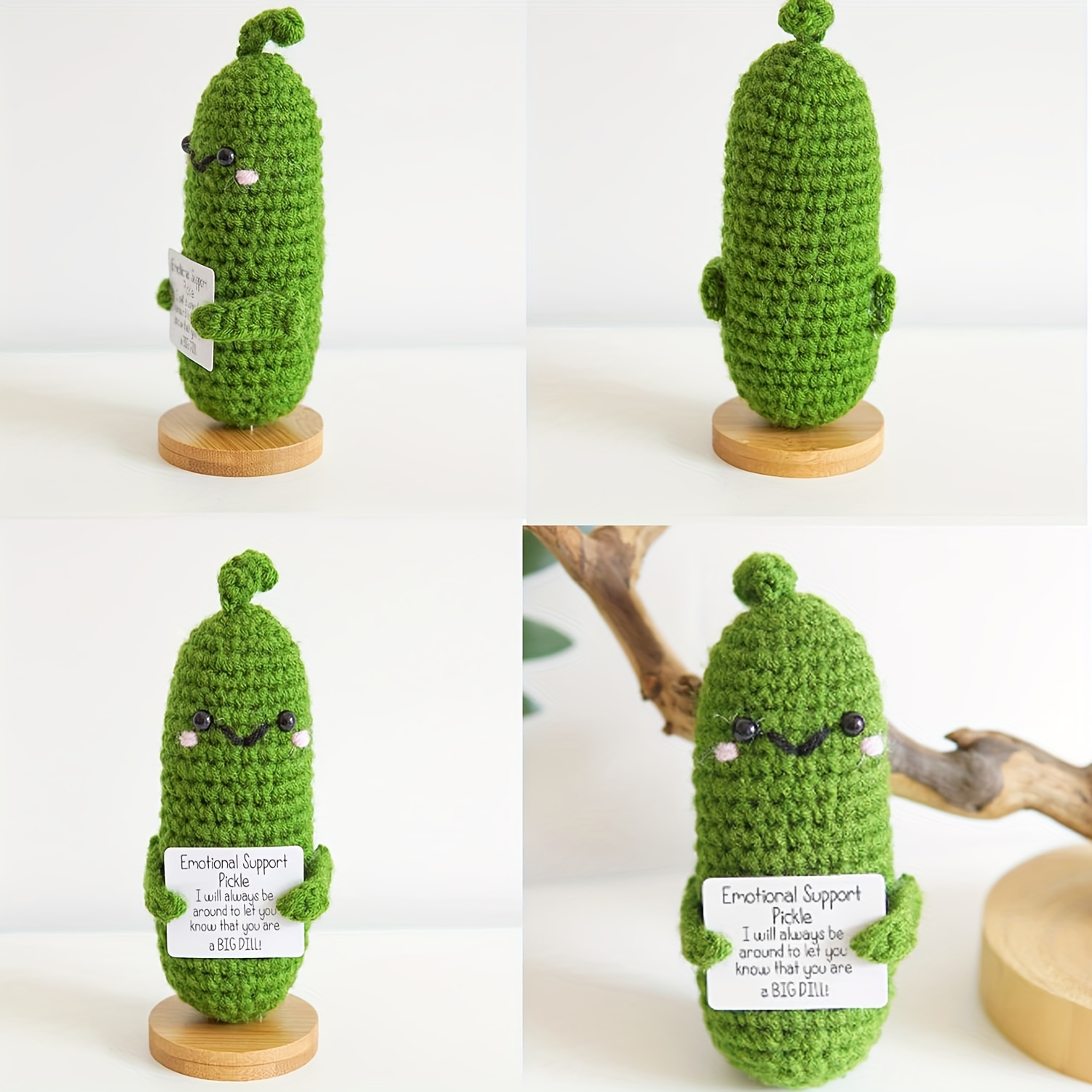 emotional support pickle family cute handmade