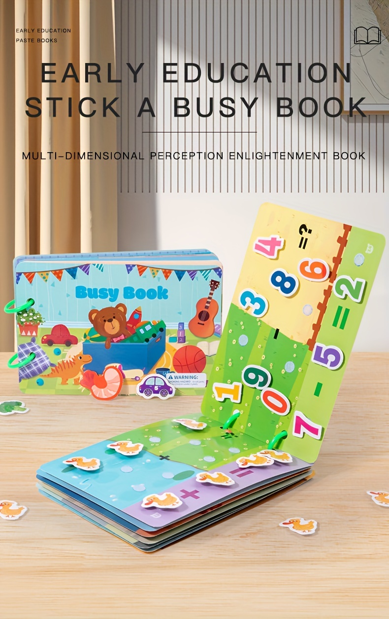 LIBRO DIDÁCTICO para NIÑOS de 2 a 5 años / reciclaje/ QUIET BOOK/ MOMLIFE 