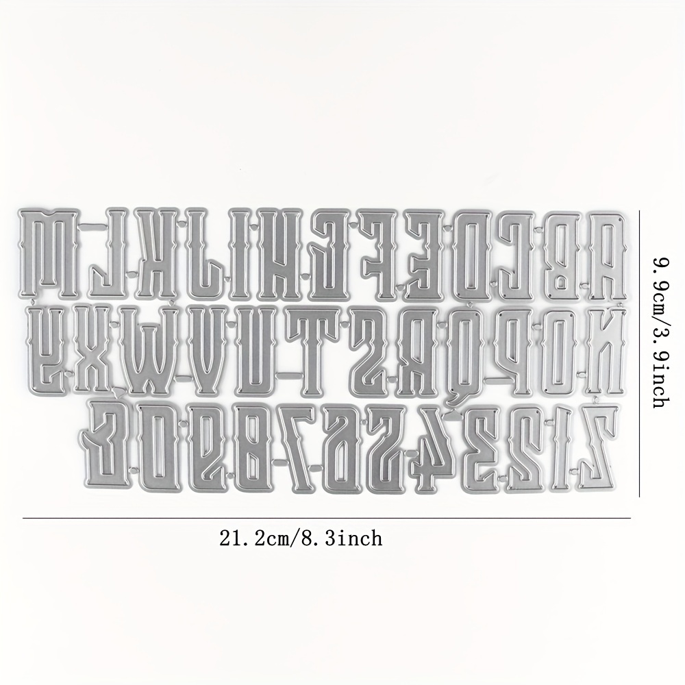Alfabeto Numeri Metallo Taglio Fustelle Per DIY Scrapbooking Carta Carte  Foto Album Decorativo Artigianale Taglio Stampi