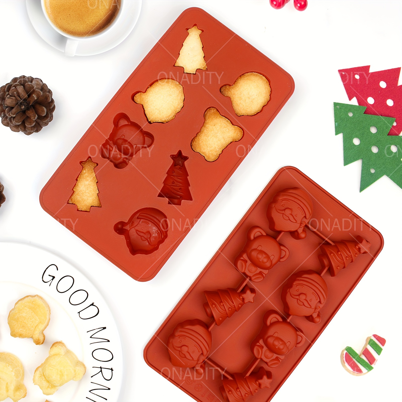 Christmas Chocolate Mold 3d Silicone Mold Candy Mold Pudding - Temu