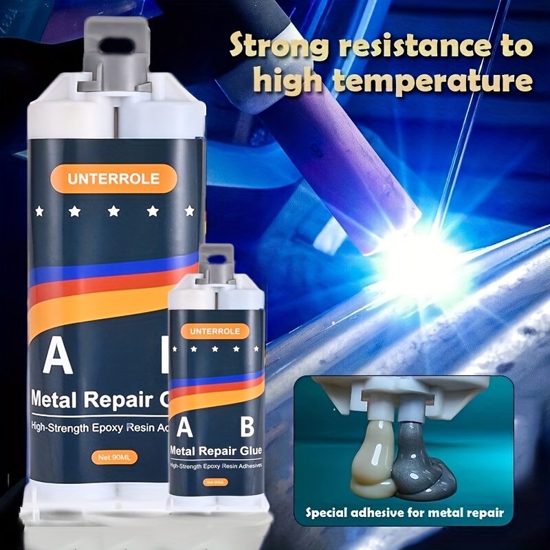 Industrial Heat Resistance Cold Weld Metal Repair Paste Resistant Glue  50/100g Home Improvement A 