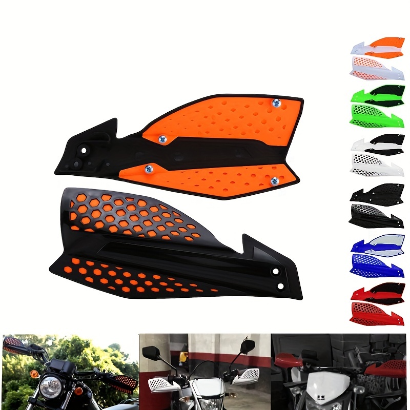 Protège-mains moto dirt bike protège-mains protecteur pour KTM Kawasaki  Honda Yamaha universel vélo plastique Motocross ATV Quad Protection - Type  WHITE