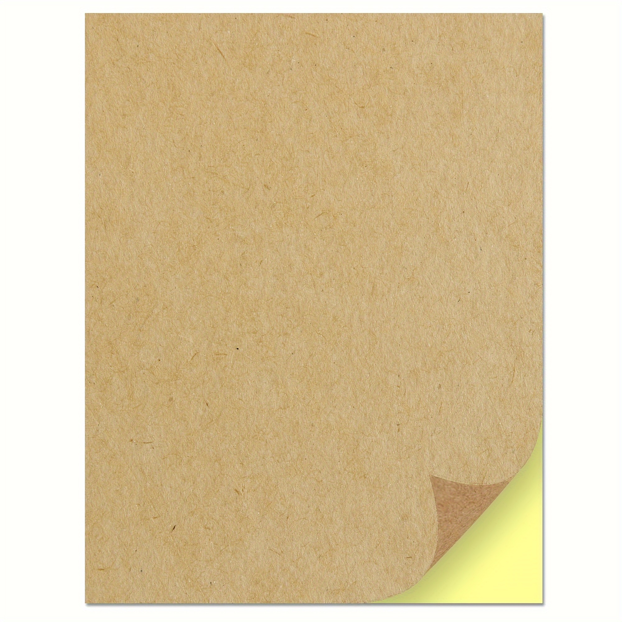 Kraft Sticker Paper Kraft Paper Sheets For Laser Inkjet - Temu