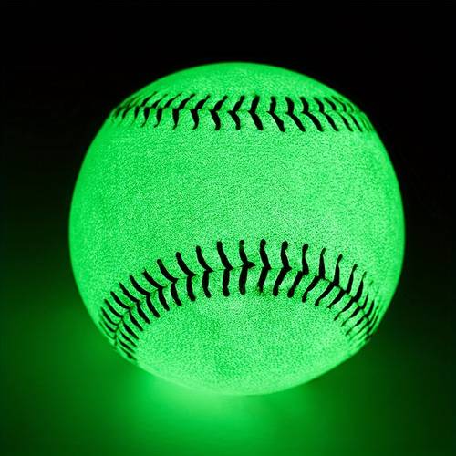 1pc high visibility glow in the dark baseball for nighttime outdoor sports
