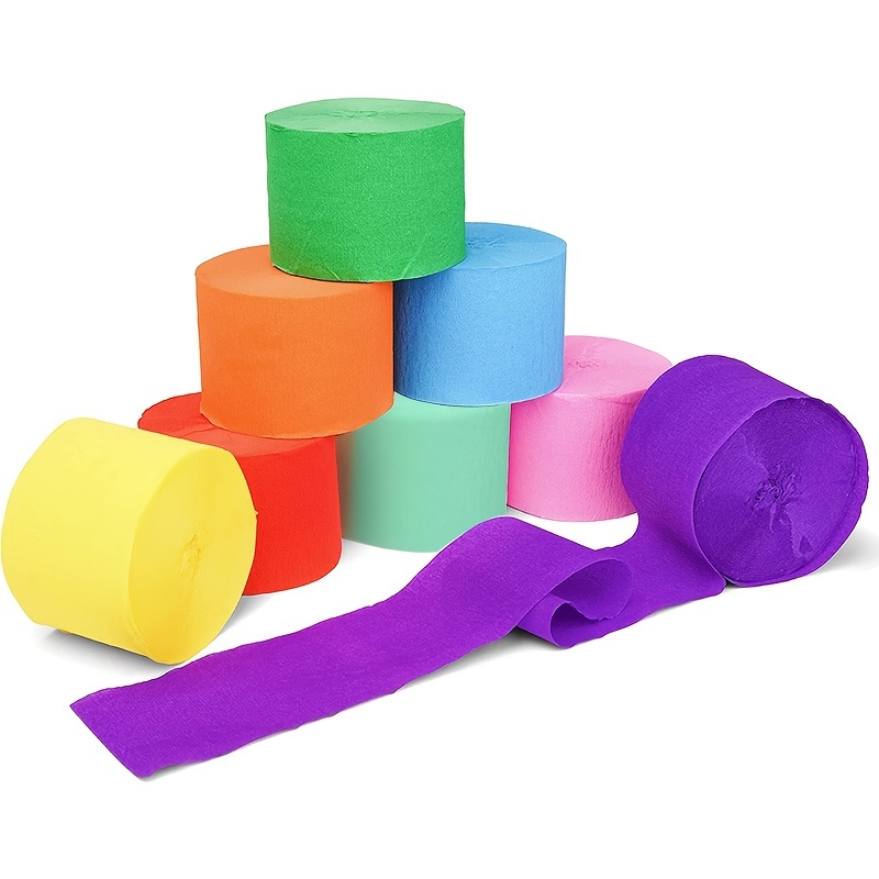 1roll 4.5cm*25 meters Crepe Paper Streamers Tissue Paper Roll