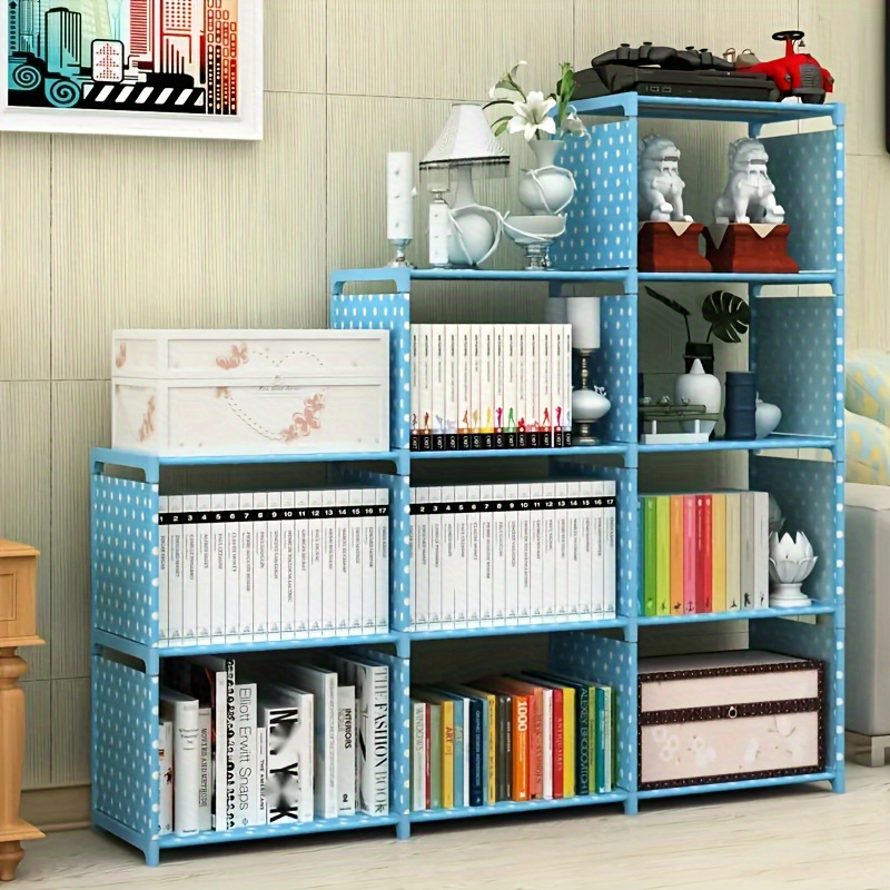 Simple Assembled Bookshelf Free Standing Storage Rack Simple - Temu