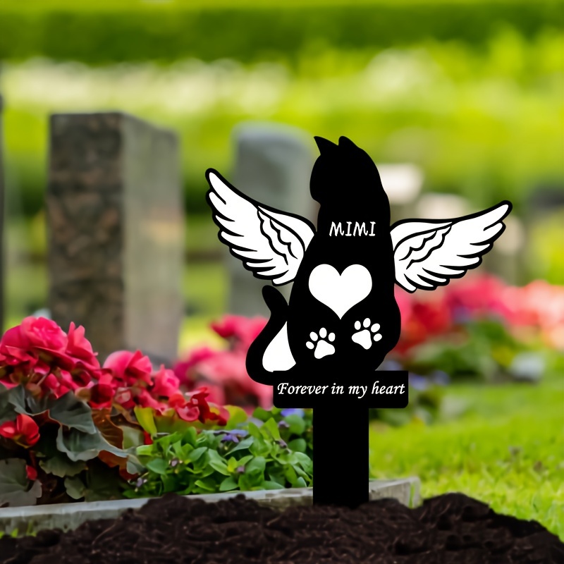 Personalised pet Fish grave marker, Garden remembrance memorial, Tree  stake.