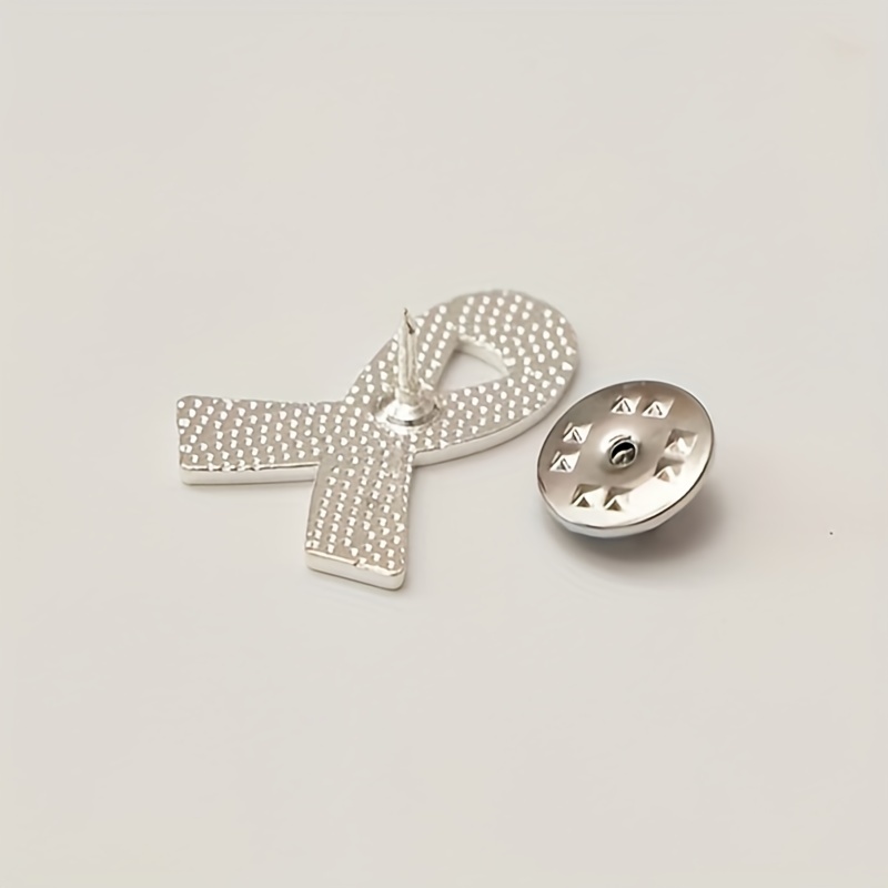silver lv brooch pin