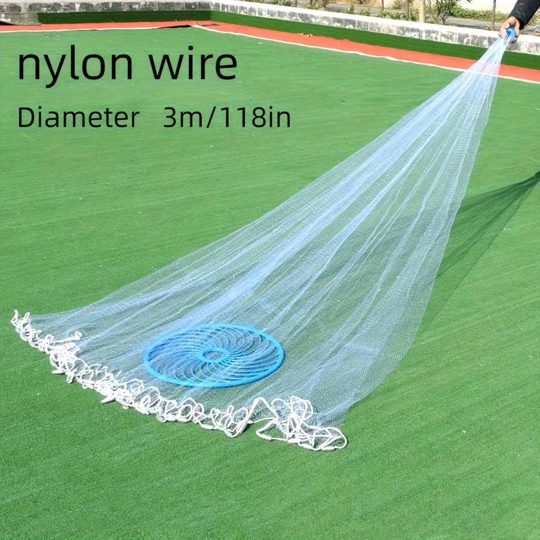 Throwing Fishing Net Freshwater Saltwater Tire Line/nylon - Temu