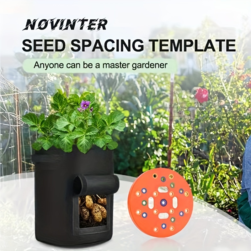 1pcs Seeding Circle, Seed Sowing Template For Maximum Harvest, Square Foot  Gardening Tool Kit, Includes Color Coded Seed Spacer & Magnetic Seed Dibber/ seed Ruler/seed Spoon & Vegetable Planting Gu