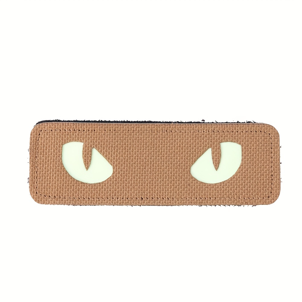 Cat Eyes Luminous Patches Glow In Dark Badge Hook Loop - Temu Canada