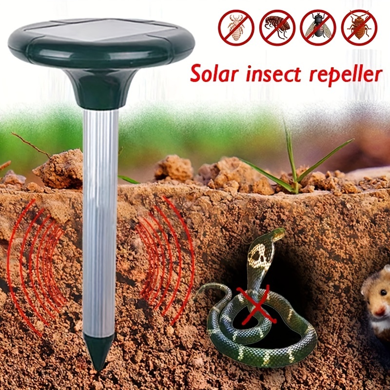 Solar Anti snake Ultrasound Gopher Mosquito Repellent - Temu