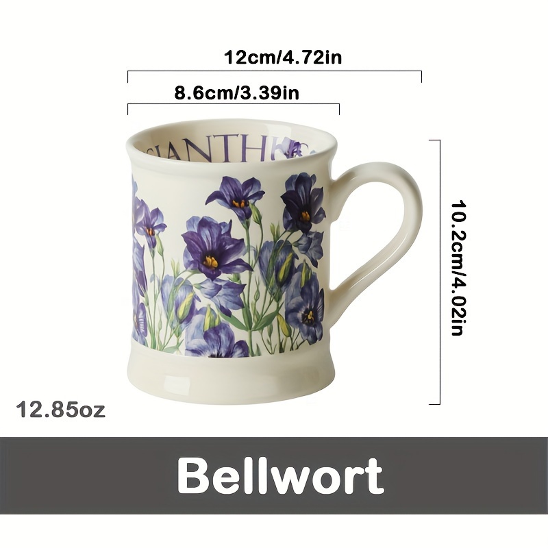 1pc Modello Floreale Tazza In Ceramica Di Grande Capacità, Carina Coppia  Tazza Dacqua, Tazza Di Latte Caffè, Tazza Da Colazione, Tazza Regalo - Casa  E Cucina - Temu Switzerland