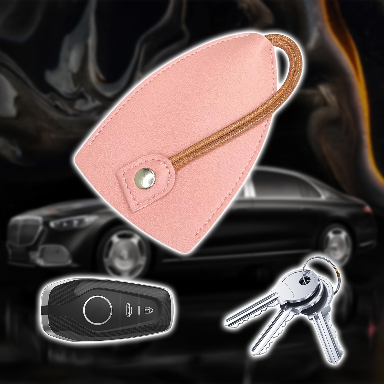 Keyring Keychain Making Kit With Open Ring Sheep Eye - Temu