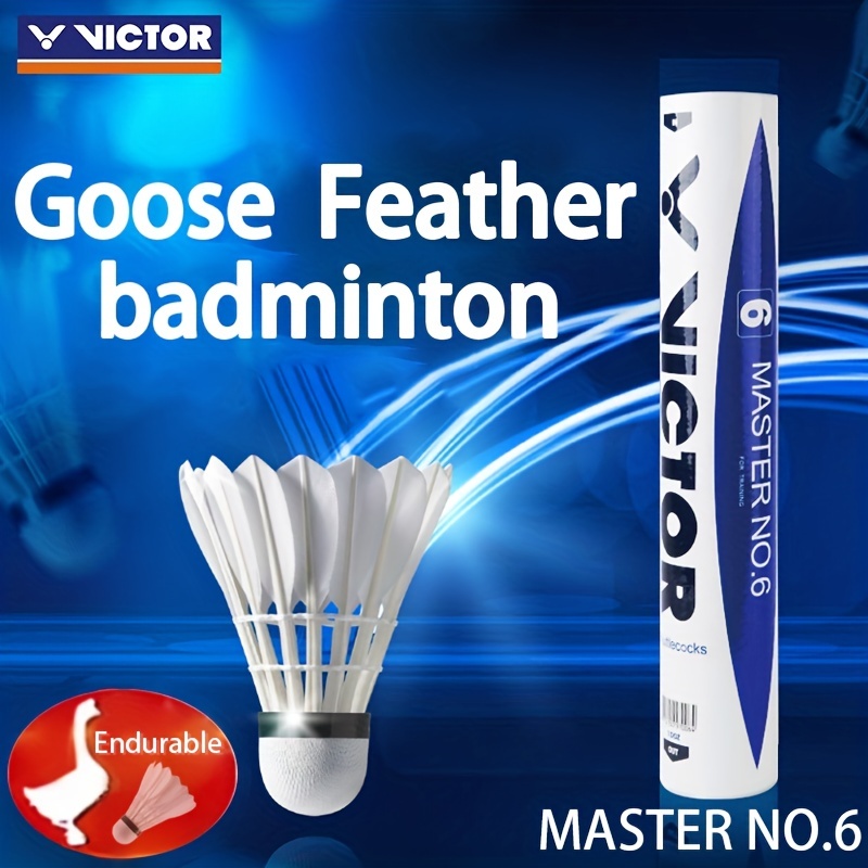 12st Goose Feather Badminton Shuttlecocks med stor stabilitet och hållbarhet