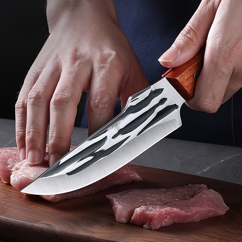 Forged Stainless Steel Sharp Boning Knife Commercial Knife - Temu