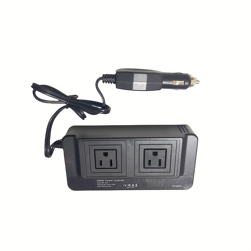 Power Inverter 12v 110v Ac Car Inverter 5v 2.4a+3a 2usb - Temu