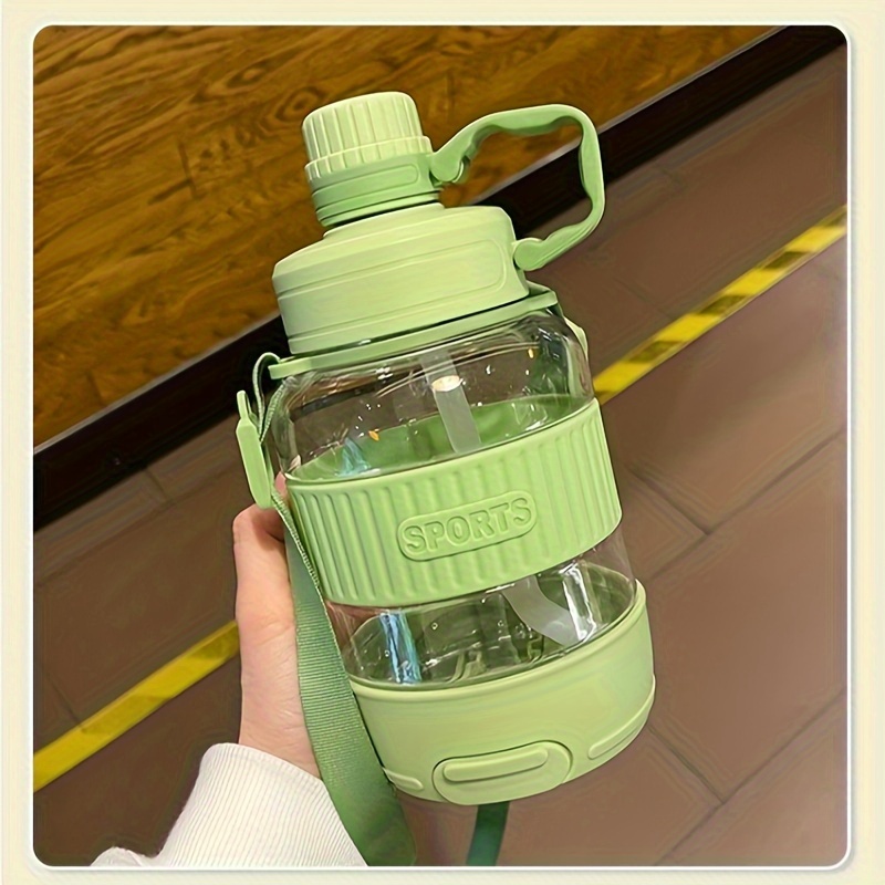 Large-capacity Plastic Water Cup With Straw, Leak-proof Drop-resistant  Portable Removable Sports Cup,,, - Temu