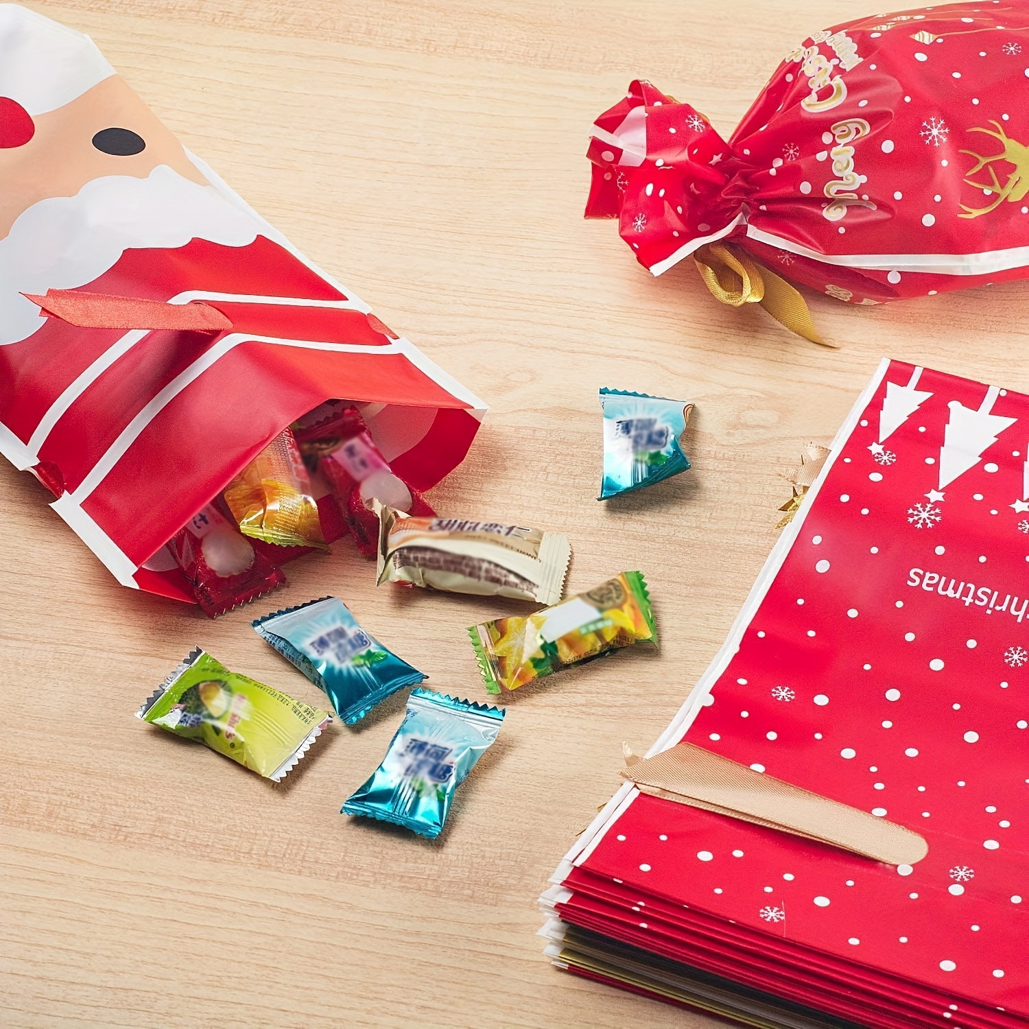 50 Pezzi Sacchetti Caramelle Natale Regali Caramelle - Temu Italy