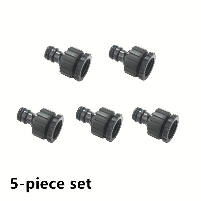 

5pcs/set Plastic Quick Joint Hose Connector 3/4'' Garden Hose Faucet Quick Adapter Fittings Gardening Car Washing Watering Tool