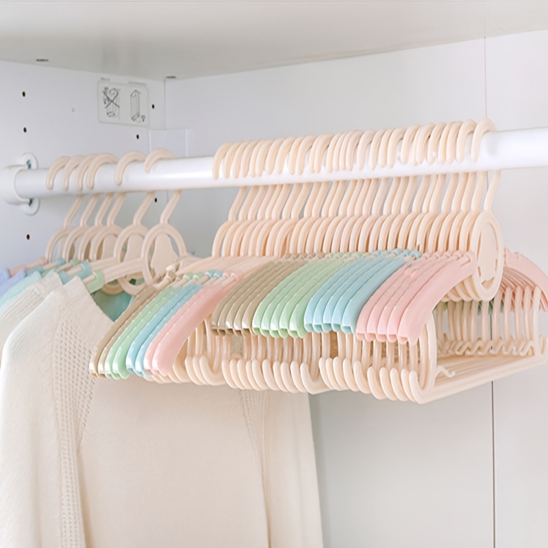 Baby Child Newborn Plastic Coat Clothes Hangers Cute Cartoon Adjustable  Hangers