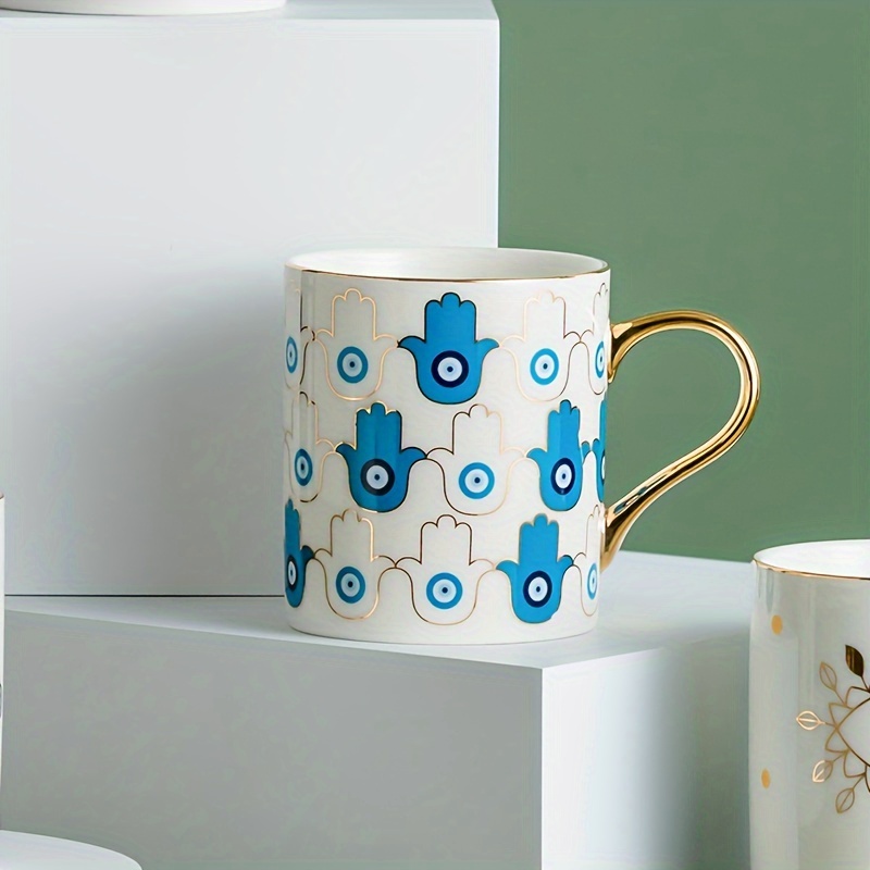 Dots Pattern Coffee Mug, Porcelain Coffee Cups, Water Cups, Summer Winter  Drinkware, Birthday Gifts - Temu