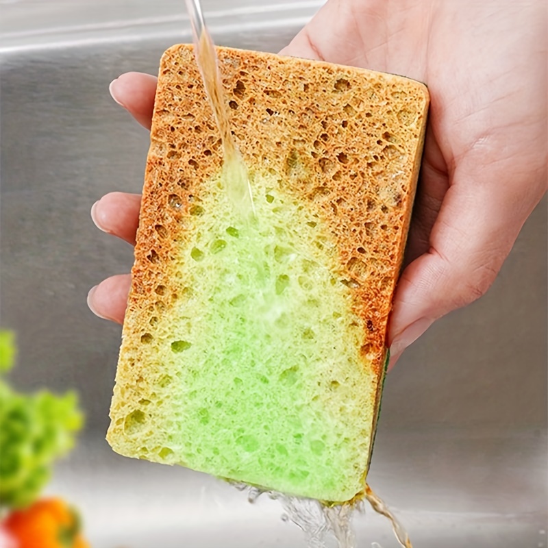 5/10/20pcs, Green Heavy Duty Scrub Sponges and Scouring Pad - Ideal for  Cleaning Kitchen, Dishes, and Bathroom - Tough and Durable