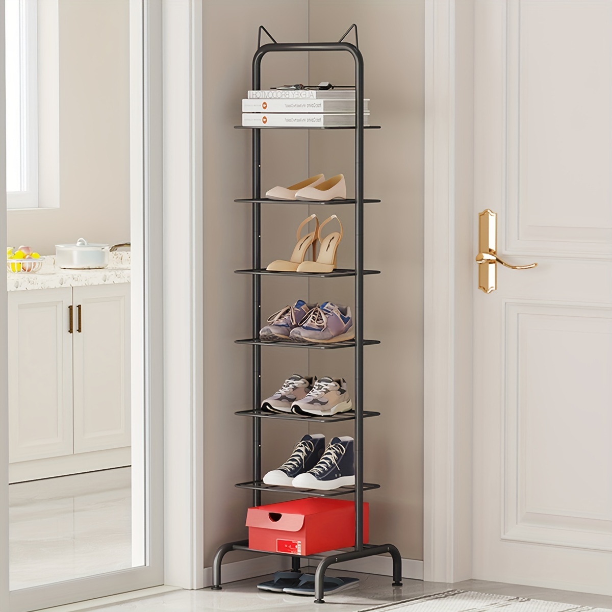 3/4/5-layer Shoes Metal Storage Rack, Free Standing Shoes Rack, Easy  Assembled Shoes Storage Shelf, Suitable Storage Organizer For Rental House,  Entryway, Hallway, Bedroom, Bathroom, Office, Living Room - Temu Philippines