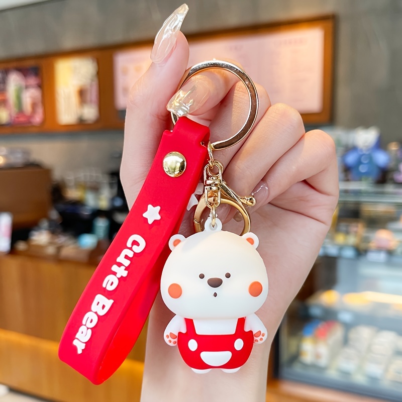 European and American Fashion Creative Rabbit Keychain Simple Cute  Personality Doll Key Chain Lady Cartoon Bag Pendant Keychain