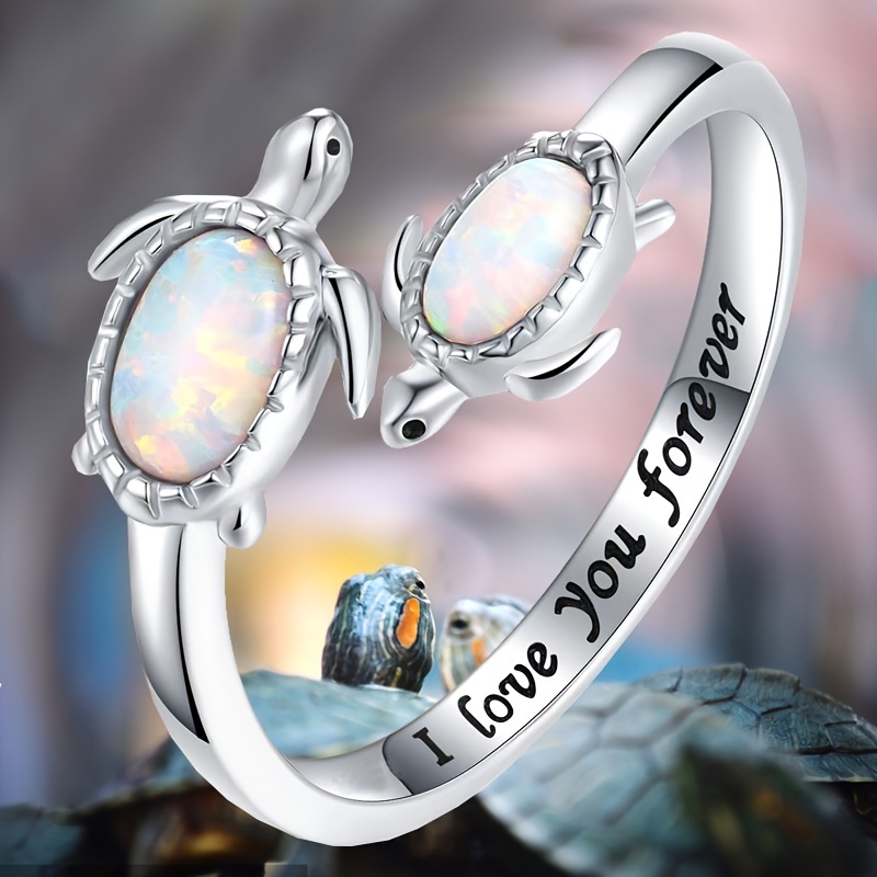 Bague discount tortue argent