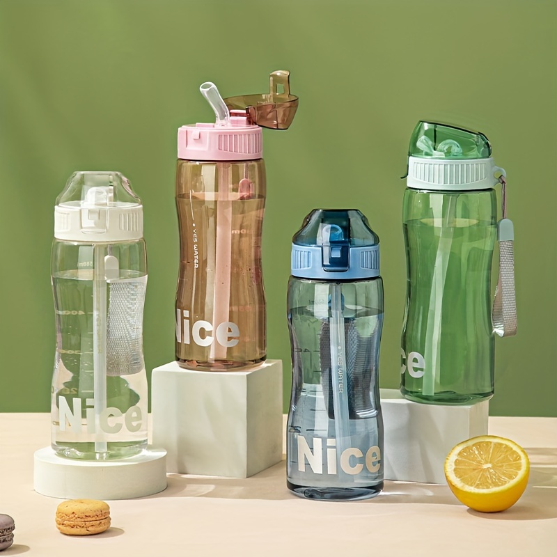 Sports Water Bottle Portable Water Cups Clear Water Jugs For - Temu