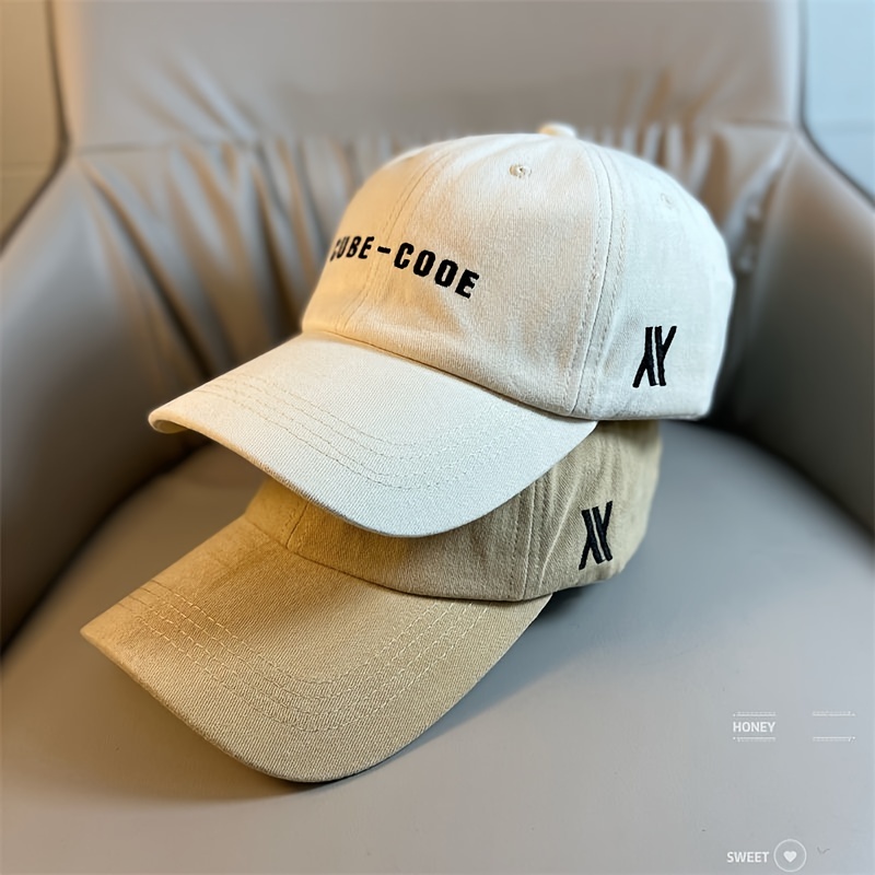 1pc Men Letter Embroidered Fashion Baseball Cap For Daily Life