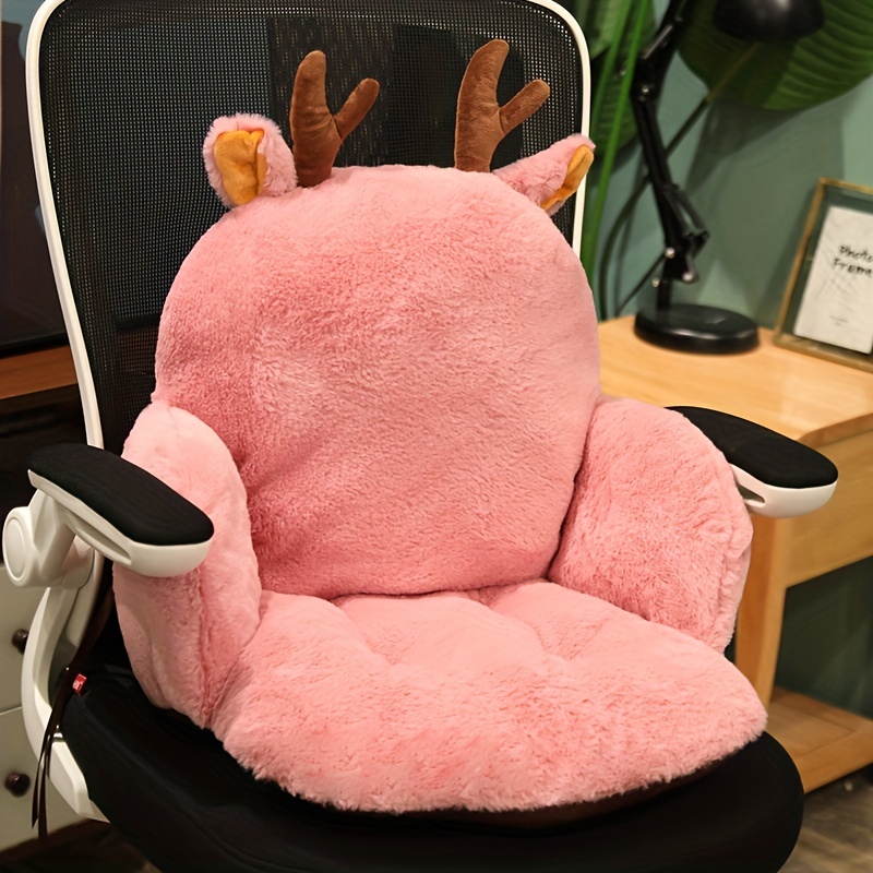 Imitation Rabbit Fur Full Encircling Seat Cushion One piece - Temu