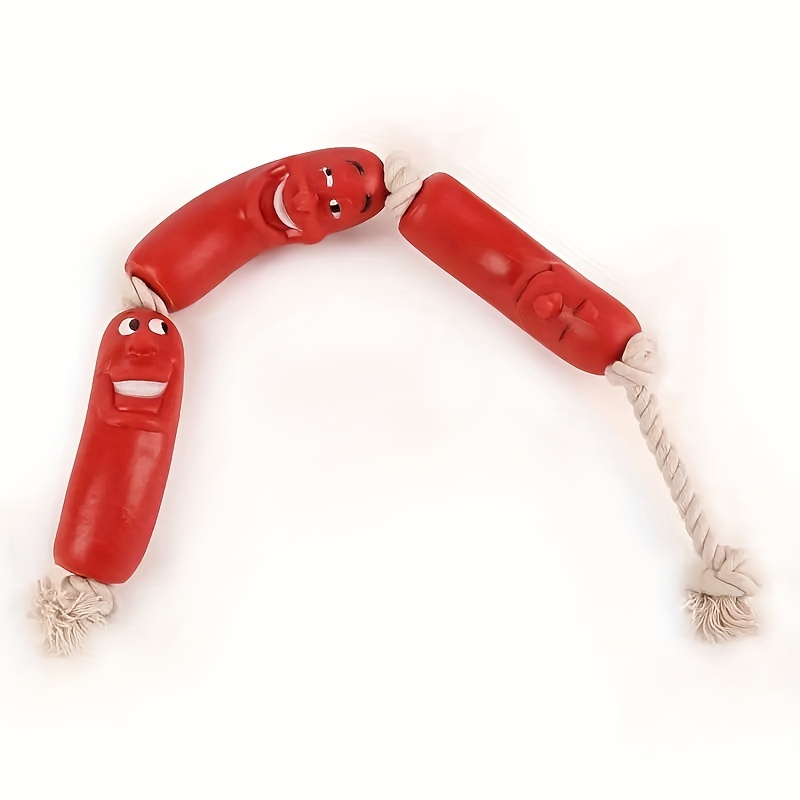 Sausages on a rope dog clearance toy