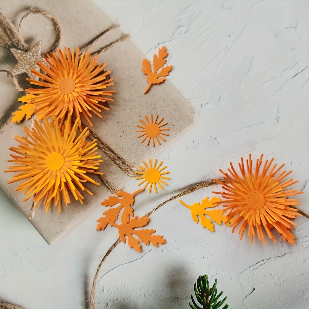 Flower-making Kit | Yellow Flower Diecuts | Flower Decorations |  Scrapbooking Flowers | Flower Diecuts for Cards | Paper Craft Flowers