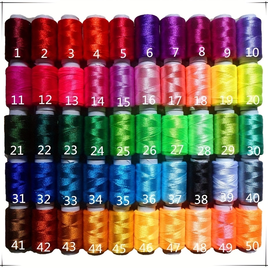 24/100/150/447 Colors Embroidery Thread Soft Polyester - Temu