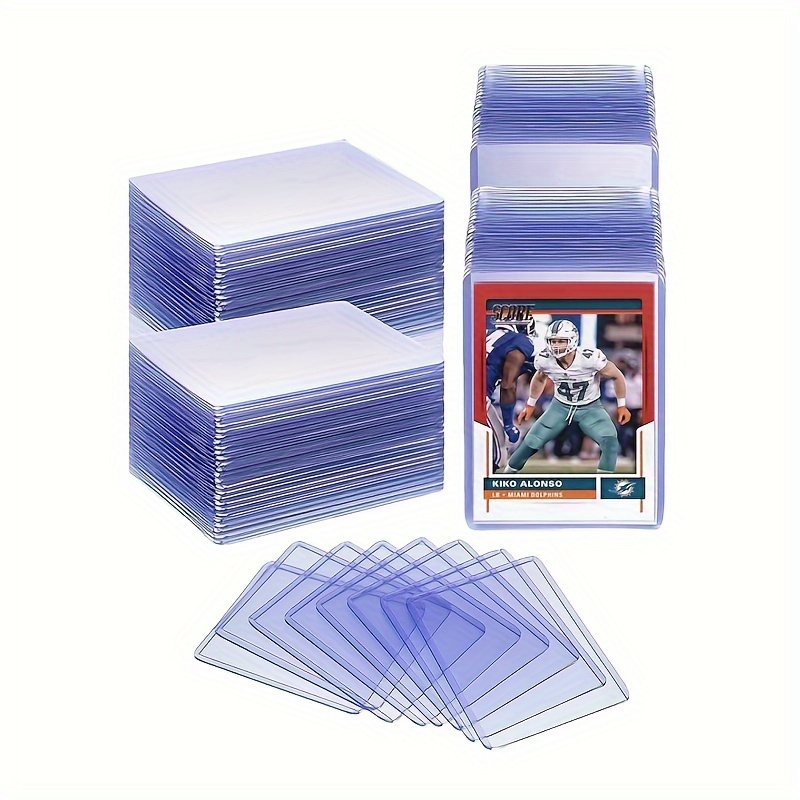 Hard Acrylic Card Protector, Clear Card Brick + 1 Or 2 Display Stand Fit  For Trading Cards,standard Sports Cards,baseball Card Holder Cases  Collectibles White - Temu