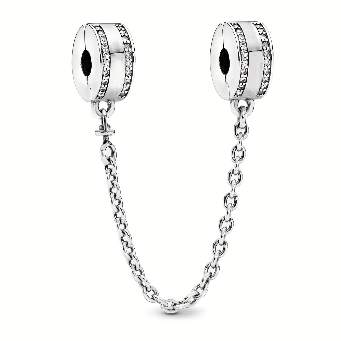 Silver safety chains for on sale bracelets