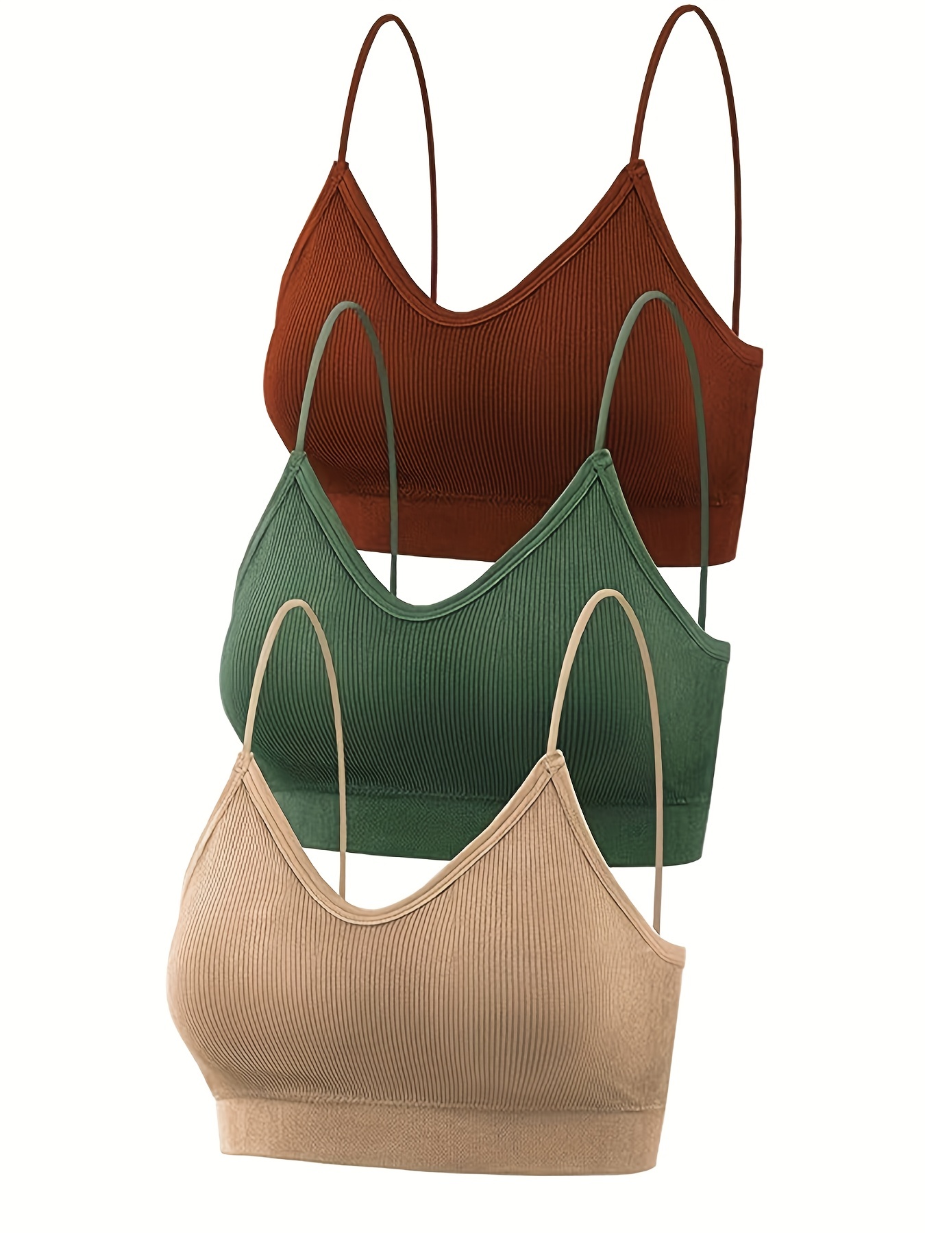 Women Cami With Padded Bra - Skin