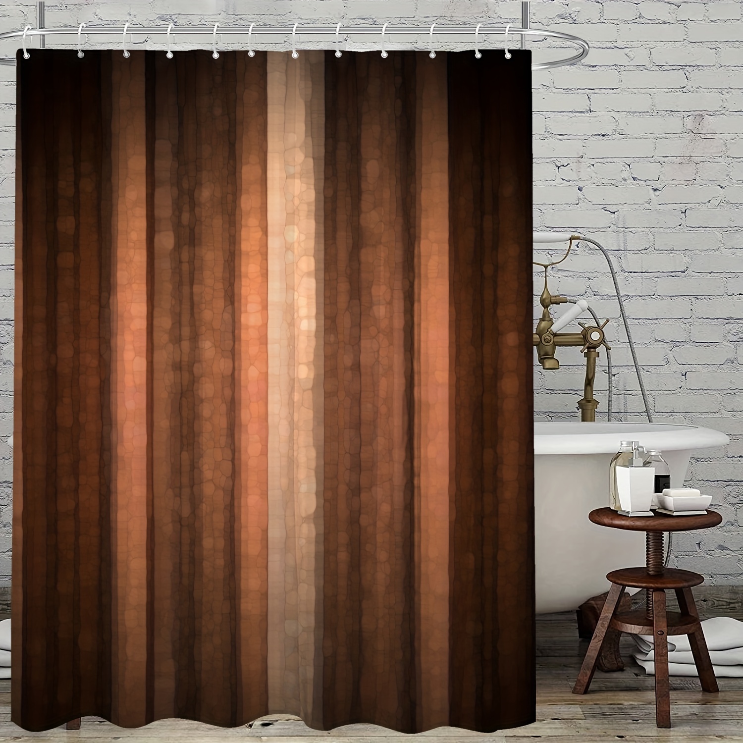 Brown Shower Curtain - Temu Canada