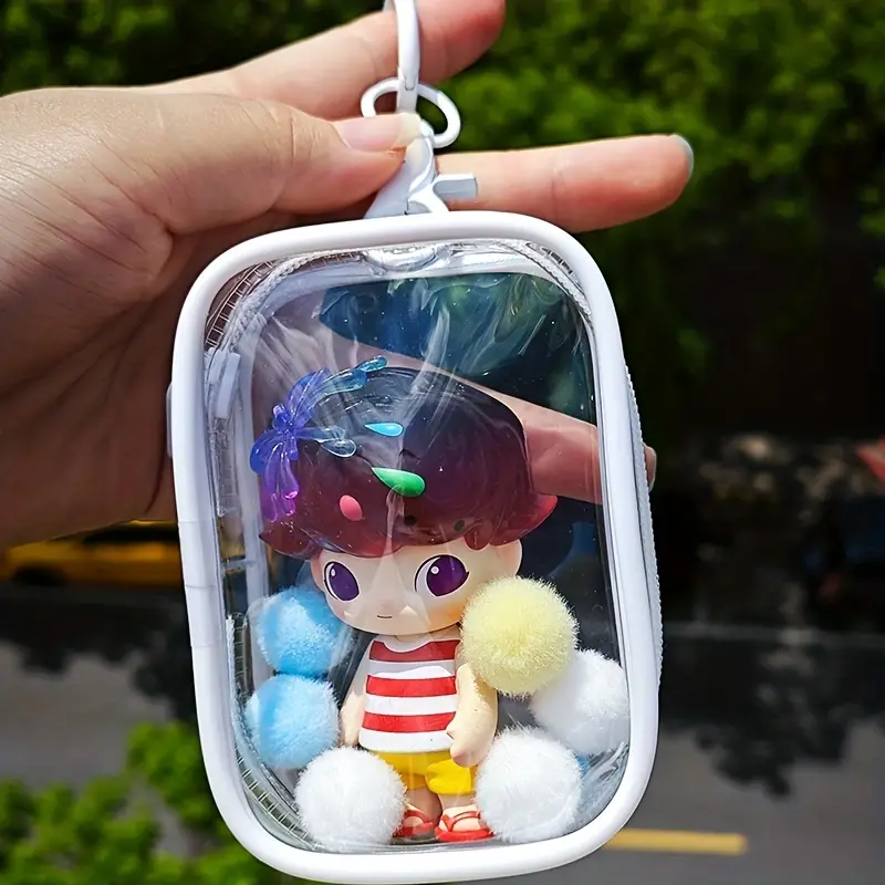 Clear Doll Bag, Mini Transparent Storage Pouch For Girl, Shopping