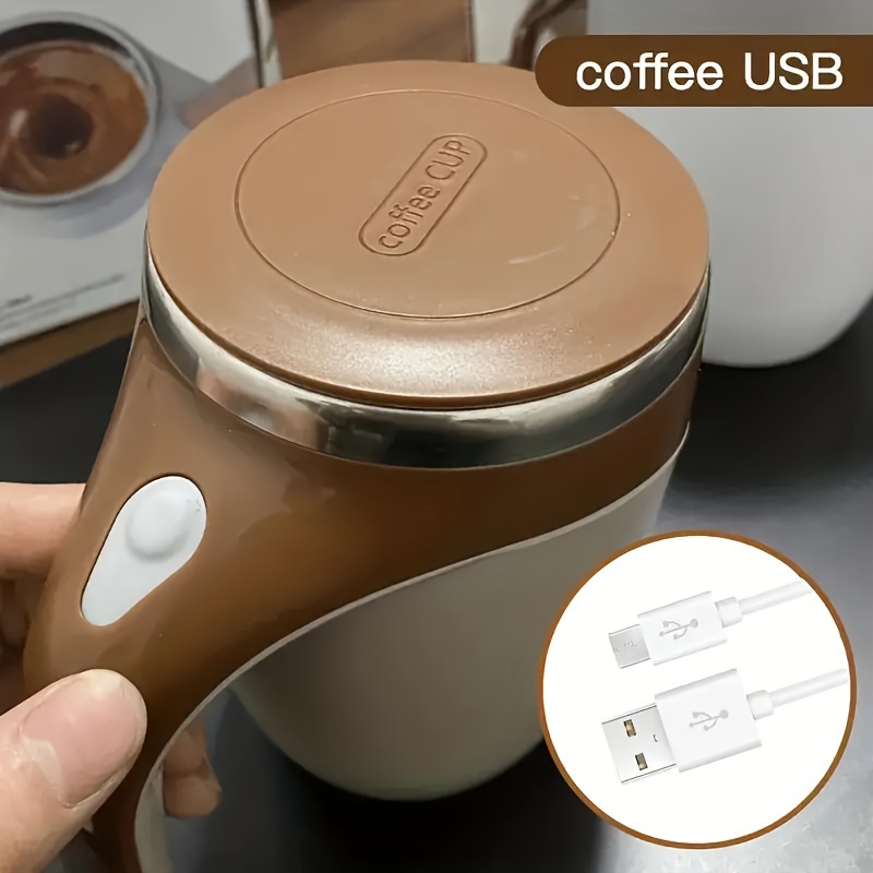 Automatic Mixing Cup Portable Coffee Cup Magnetic Rotary Water Cup