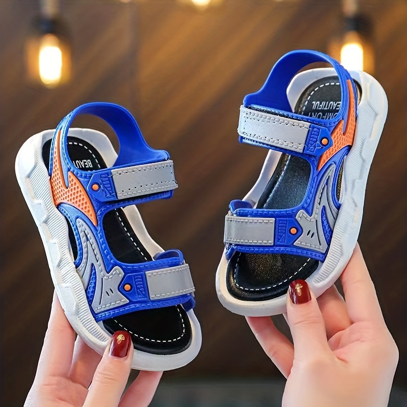 Boys Trendy Hook Loop Sandals Wear resistant Non slip Comfy - Temu