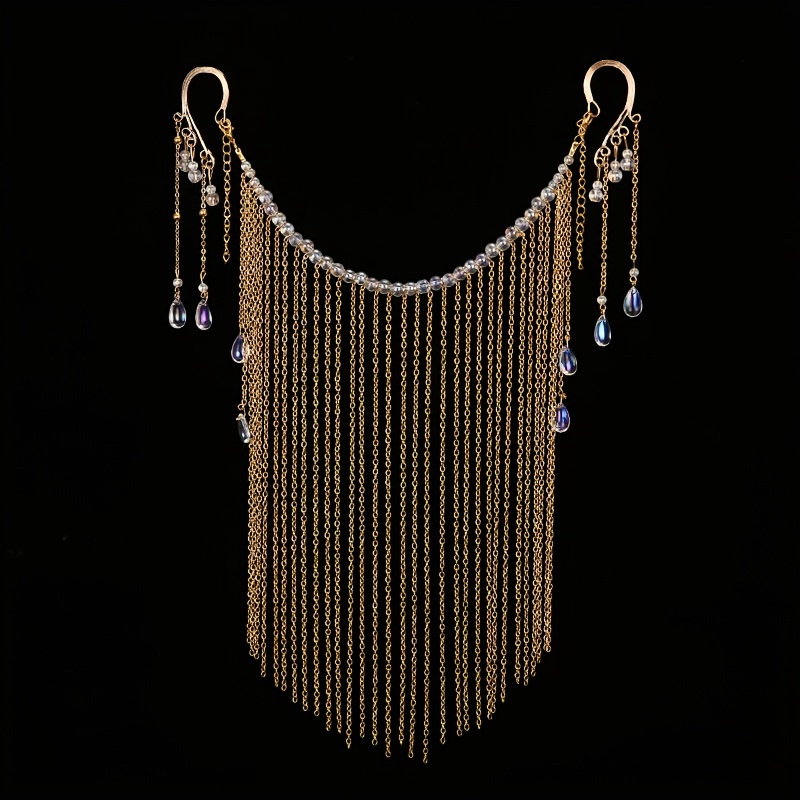 Antique Chinese Face Curtain Hanfu Hair Accessory