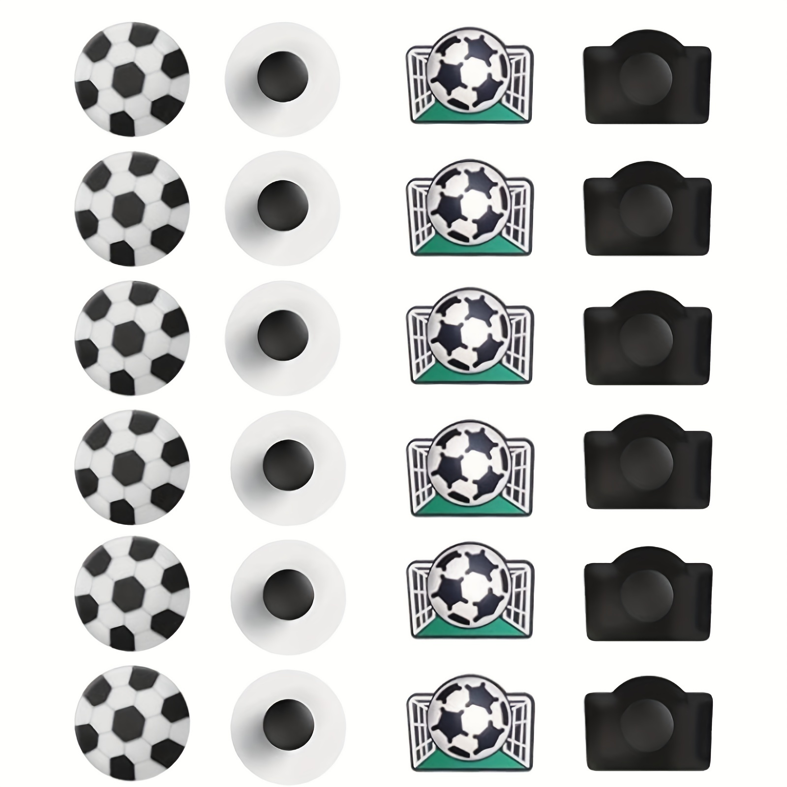 : Football Shoe Charms Team 10PCS Sport Shoe Charm PVC