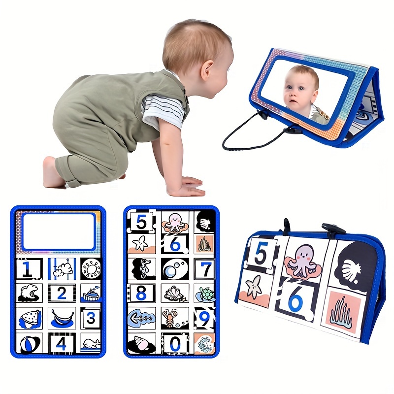 teytoy My First Baby - Juguete arrugado para bebés de alto contraste,  juguete Montessori sensorial para gatear para bebés recién nacidos de 0, 6  y 12
