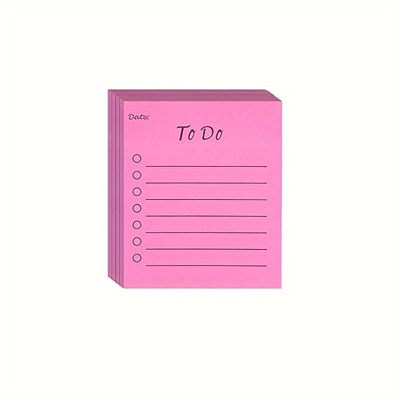 1pc Multicolor Sticky Notes Work Memo Pad Planner Time Management