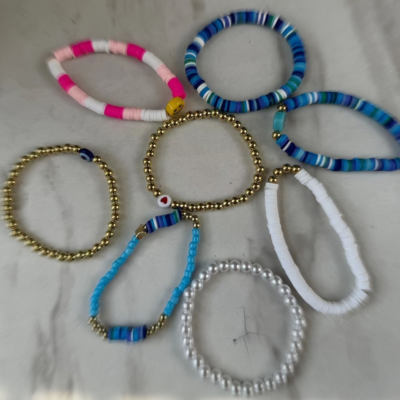 Halloween stretch bracelets, Y2K bracelets, colorful beaded