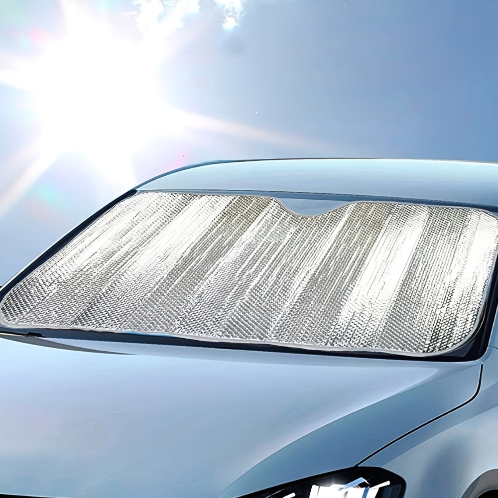 Auto voiture avant fenêtre couverture Double face argent aluminium Film  pliant voiture parasol pare-brise co