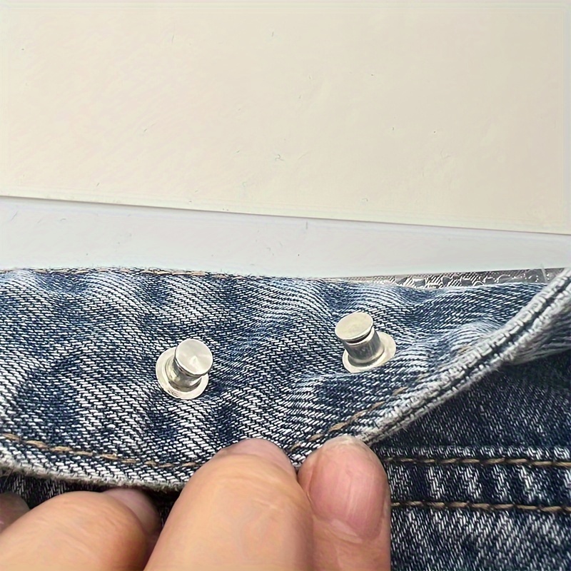 6 PCS Jeans Button Pins, Adjustable Waist Cincher, No Sewing, No